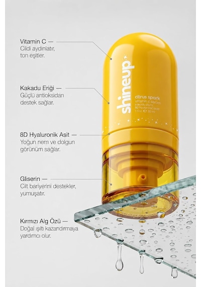 Citrus Spark C Vitamini Serum 30 Ml Aydınlatıcı, Nemlendirici Serum