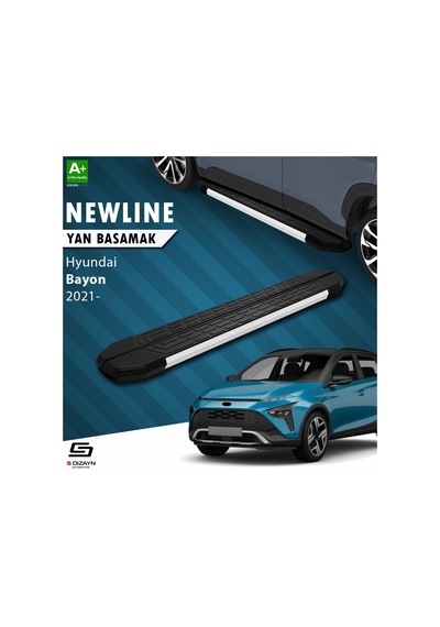 S-dizayn Hyundai Bayon Newline Aluminyum Yan Basamak 173 Cm 2021-2024 A+ Kalite