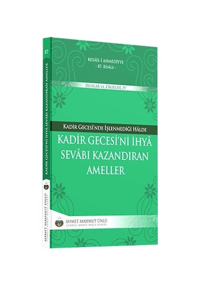 Kadir Gecesini Ihya Sevabı Kazandıran Ameller
