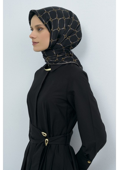 Armine Saf İpek Sura Eşarp-2026 İlkbahar-yaz- 953800d Siyah