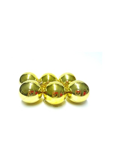 Gold Renk 8 Cm Cici Top 6 Adet