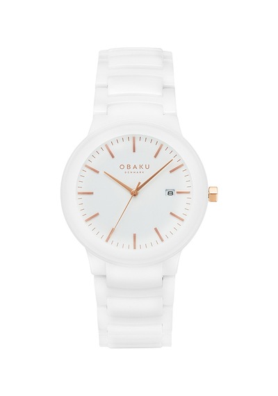 Obaku Denmark V280ldwwcw Quartz Seramik Beyaz Kadran 38 Mm Kadın Kol Saati Beyaz
