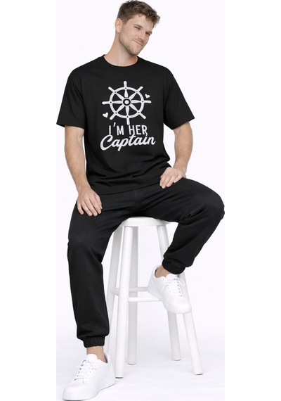Nevermınd Sevgili Kombini Oversize Çift Tişört Unisex Captain Anchor Baskılı Matching Model Captannvrmnd Siyah Siyah Nevermınd Sevgili Kombini Oversize Çift Tişört Unisex Captain Anchor Baskılı Matching Model Captannvrmnd Siyah Siyah