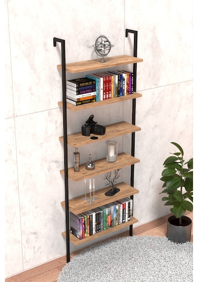 Duvara Monte 6 Katlı Raf , Duvar Rafı - Kitaplık 2603