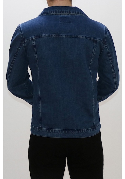 Vikings Jeans Erkek Kot Ceket Lacivert Kot Ceket Lacivert