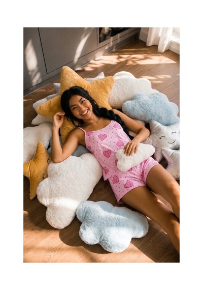 Fit Women Kadın Askılı Şortlu Pembe Pijama Seti