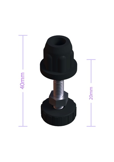 Cateksss Çap: 16 Mm Rotil Takımı Siyah - 12 Li Paket