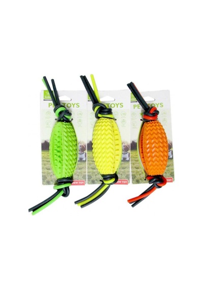 Nunbell Plastik Köpüklü Oval Top Köpek Oyuncağı Çok Renkli