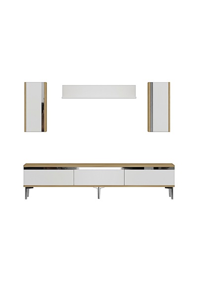 Tvr1898dbs - Anka Tvr180 Tv Ünitesi Takım , Tv Sehpası Safirmeşe-beyaz-sılver 180cm Tvr1898dbs - Anka Tvr180 Tv Ünitesi Takım , Tv Sehpası Safirmeşe-beyaz-sılver 180cm
