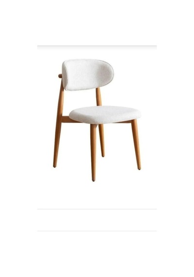 Modena Home Bohem Yemek Masası Sandalyesi Ahşap Sandalye Polo Mutfak Sandalyesi Bej