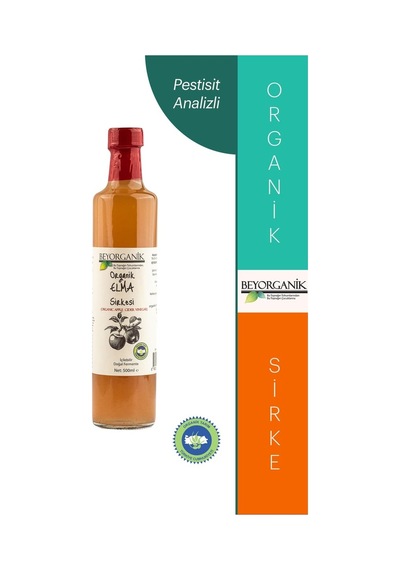 Beyorganik Pestisit Analizli Organik Elma Sirkesi 500 ML