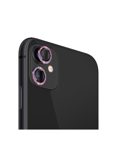Binano Apple Uyumlu iPhone 11/12 Mini Diamond Kamera Koruyucu Karışık Pembe