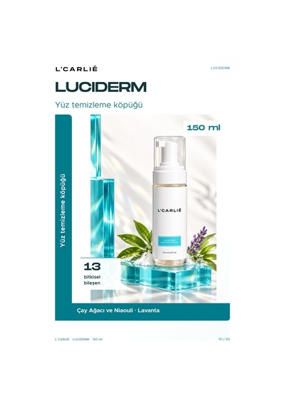 L'carlıe Luciderm Yüz Temizleme Köpüğü Günlük Kullanım 150 Ml