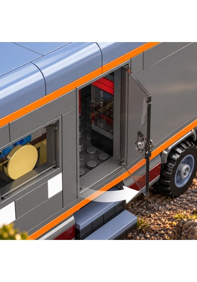 Mould King 24071 Ağır Hizmet Tipi Karavan Yapım Seti 615 Parça