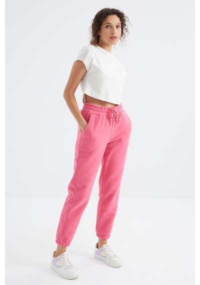 Tommy Life Şeker Pembe Yüksek Bel Basic Bağcıklı Jogger Polar Kadın Eşofman Alt - 94622 Şeker Pembe Tommy Life Şeker Pembe Yüksek Bel Basic Bağcıklı Jogger Polar Kadın Eşofman Alt - 94622 Şeker Pembe