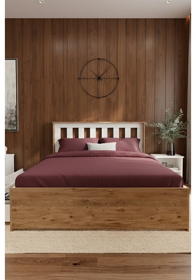 Stark 2 Çekmeceli Mdf Karyola Atlantik Çam 90x190