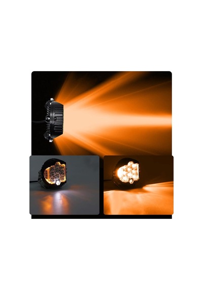 Baja Style 6.5" Turuncu Cree Led Spot Projektör Çalışma Lambası Off Road Spot Sel Kombo Delici Yayıcı Işık Çubuğu Pod Araç Motorsiklet Işıkları Yardım