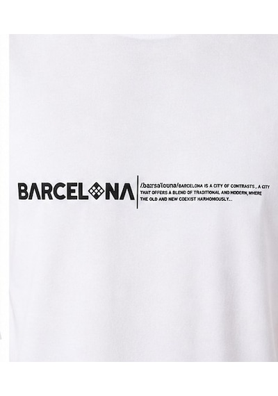 Tommy Life Basic Erkek Tshirt Bisiklet Yaka Beyaz 88452