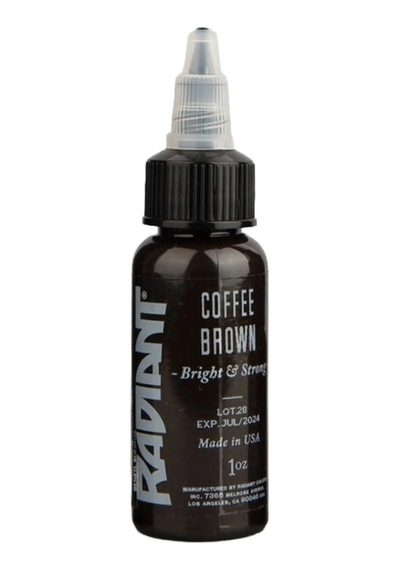 Coffee Brown Radiant Dövme Boyası 30ml Kahve Kahverengi Profesyonel Tattoo Ink