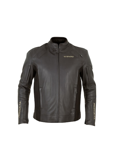 Venom Motosiklet Montu Deri 3 Mevsim Leather Racing Mont Black-red