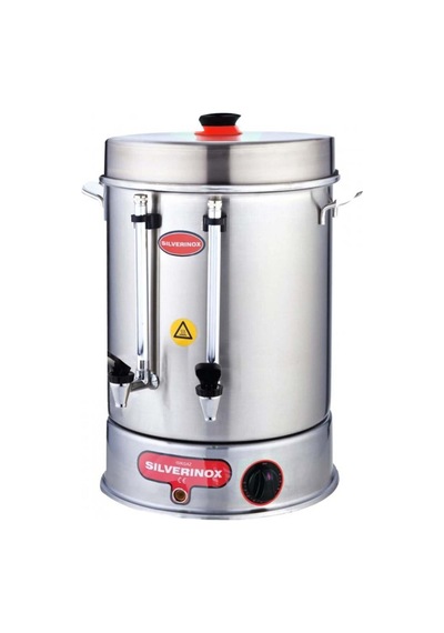 Silverinox 1909 400 Bardaklık Basmalı Metal Musluklu Çay Makinesi