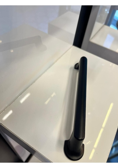 Lagos Metal Kulp 128mm Mat Siyah Dolap Kapak Modern Tv Ünite Çekmece Mobilya Komidin Vestiyer