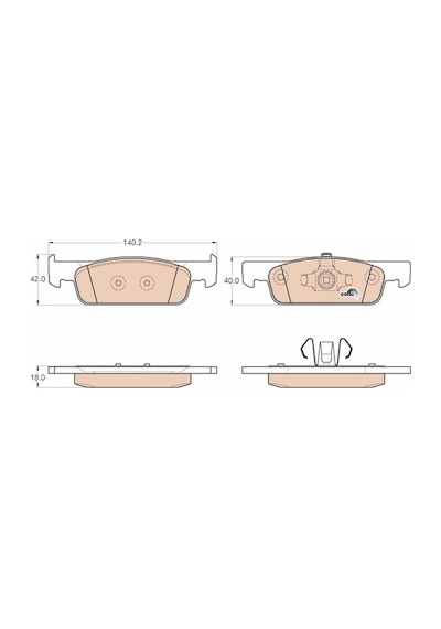 Fren - 268 - Balatası Ön Küçük Tip Renault Clıo Iv 1.2 16v/1.5 Dcı 12 -, Symbol Iıı 1.5 Dcı 13 -, - Dpmıx-hb - Symbol I Fren Balatası
