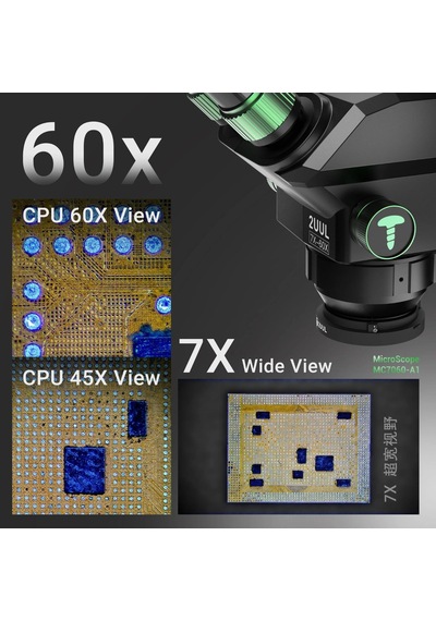 2uul Mc7060-a1 7-60x Senkron Zoom Trinoküler Pcb Mikro Çalışma Mikroskobu