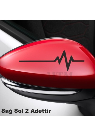 Ayna Kapağı Ritim Sticker Oto Sticker 2 Adet