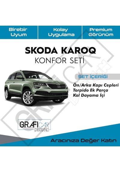 Skoda Karoq Konfor Seti -Araç Içi Ses  Kumaş Kaplama