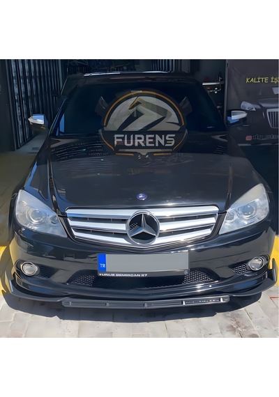 Mercedes Benz W204 2007-2014 Uyumlu Ön Lip 3 Parça Kanatlı Lip