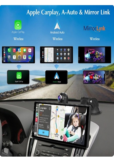 Çift Lens Güvenlik Kameralı Apple Ve Android Carplay