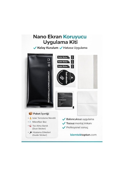 General Mobile Gm 26 Pro Uyumlu Şeffaf Nano Kırılmaz Darbe Emici Ekran Koruma