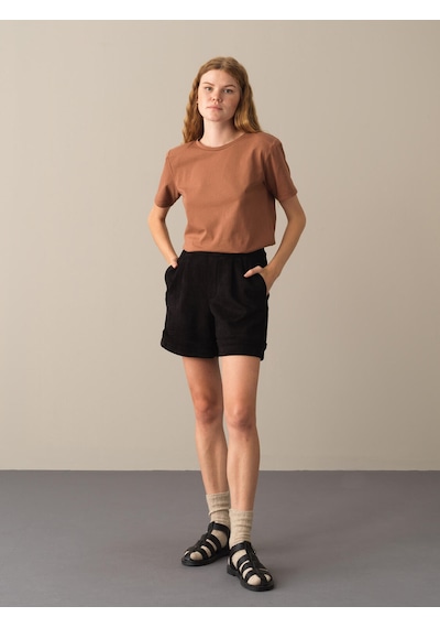 Xint Camel Regular Fit Bisiklet Yaka Pamuk Tişört 602269