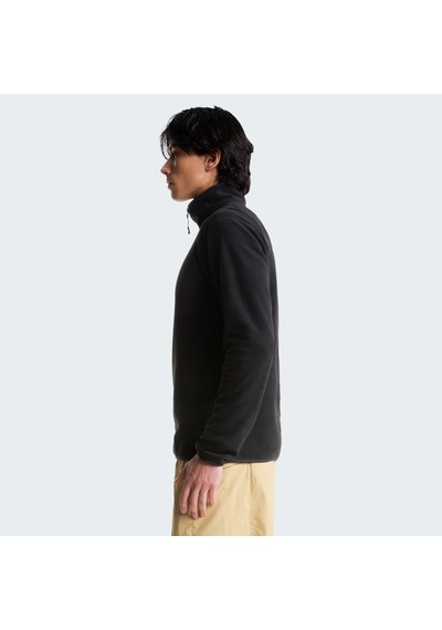 The North Face M Glacıer 1/4 Zıp - Embroıdered Logo Erkek Sweatshirt Nf0a8hrwjk31 Siyah