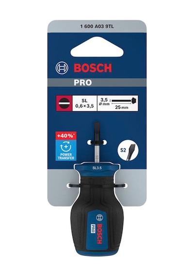 Bosch Pro 3.5x25 Mm Topaç Düz Tornavida Sl 1600a039tl
