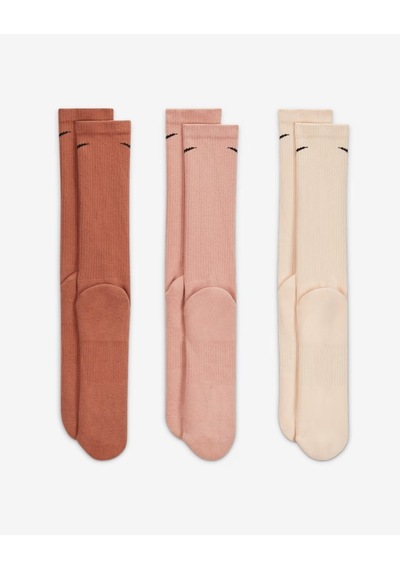 Nike Sx6888-914 Everyday Plus Destekli Antrenman Crew Çorapları 3 Çift Cok Renklı