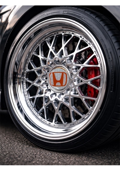 Honda Jant Göbeği Damla Etiket 4 Lü Oto Universal Jant Göbeği 3d Jant Arması Damla Sticker Seti2 Çok Renkli