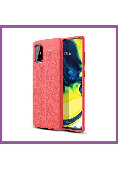 Bezos Samsung Galaxy A71 Uyumlu Kılıf Auto Focus Kapak - Kırmızı Rengaren