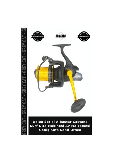 Delux Serisi Albastar Castana Surf Olta Makinesi Av Malzemesi Geniş Kafa Sahil Oltası 6500