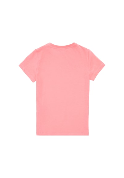 U.S. Polo Assn. Erkek Çocuk Pembe Bisiklet Yaka Tişört 50307172-VR041