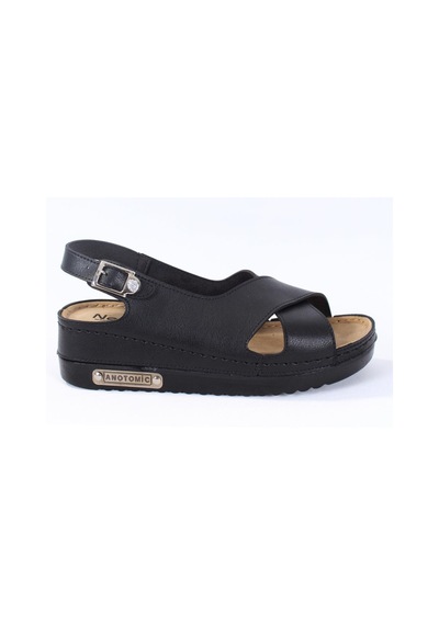 Dagoster Dza37-3031 Siyah Günlük Ortopedik Kadın Sandalet 001