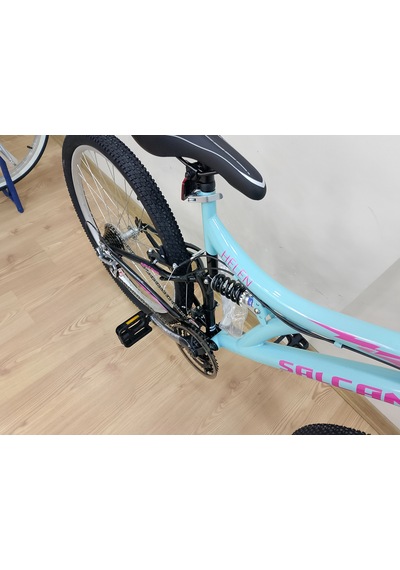 Salcano Helen 26 Jant V-fren Turkuaz Koyu Pembe Pembe Dağ Bisikleti Çok Renkli