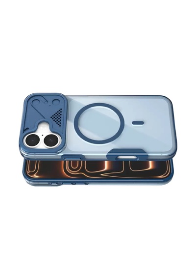 Joko Apple Uyumlu iPhone 16 Zinko Magsafe Kapak - Lacivert Standart