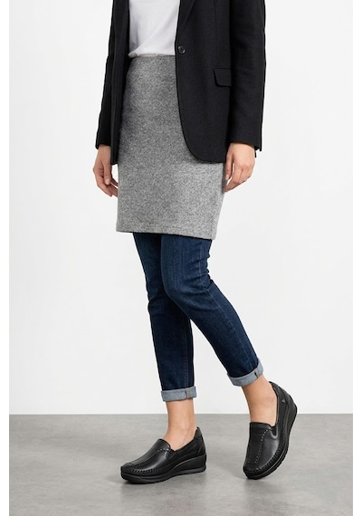 Forelli 55022 Lina-h Kadın Hakiki Deri Casual Ayakkabı Siyah