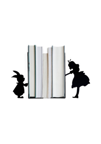 Metal Kitap Tutucu Alice Harikalar Diyarında Figürlü Kitap Desteğ