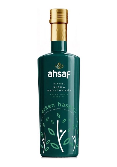 Ahsaf Erken Hasatçı Soğuk Sıkım Natürel Sızma Zeytinyağı 500 Ml Cam