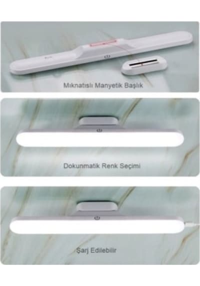 Kalosuz Mıknatıslı Üç Farklı Dekoratif Yatak Başı Makyaj Masası
