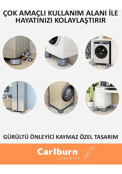 Özel Üretim Gürültü Engelleyici Titreşim Önleyici Kauçuk Çamaşır Bulaşık Makinesi 12 Adet Ayak Pedi
