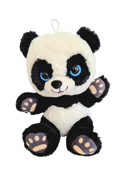 Merty Avm Premium Kalite Sevimli Peluş Panda - Dolgun Yapılı Oturabilen Hediye Oyuncak Siyah- Beyaz